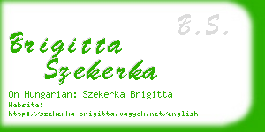 brigitta szekerka business card